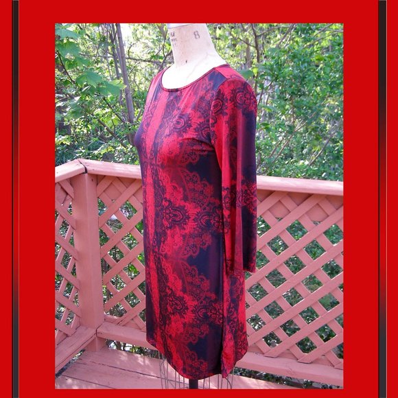 ❤️🖤 NEW size S/M 4-8 Grayson brand tunic top - Picture 1 of 10